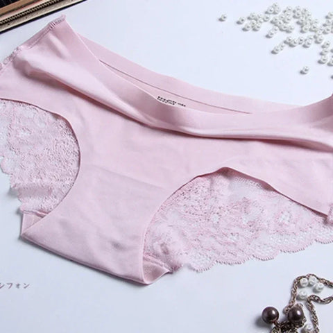 1pc Seamless Women Hollow Out Panties Set Underwear Comfort Lace Briefs Low Rise Female Sport Panty Soft Lady Lingerie