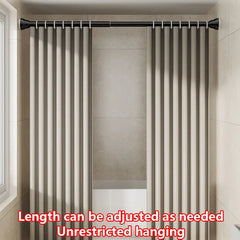 Shower Curtain Pole Rail Rod Bath Door Window Heavy Duty Extendable Telescc`