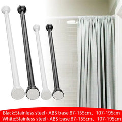 Shower Curtain Pole Rail Rod Bath Door Window Heavy Duty Extendable Telescc`