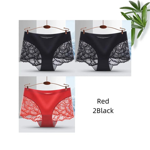 3 PCS/Lot Seamless Women Lace Panties Set Underwear Female Lace Briefs Low Rise Woman Panty Soft Lady Bragas Sexy