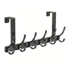 Key Coat Clothes Door Holder Rack Hook Wall Mounted Hanger 6 Hooks Aluminum