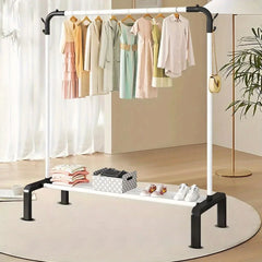 144*95*44.5cm Heavy Duty Hanger Shelf Clothes Hanging Display Rack Shoe Storage Rack